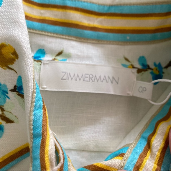 NWT Zimmermann Halcyon Shirtdress Size AU 0P/US 2P - Picture 6 of 12